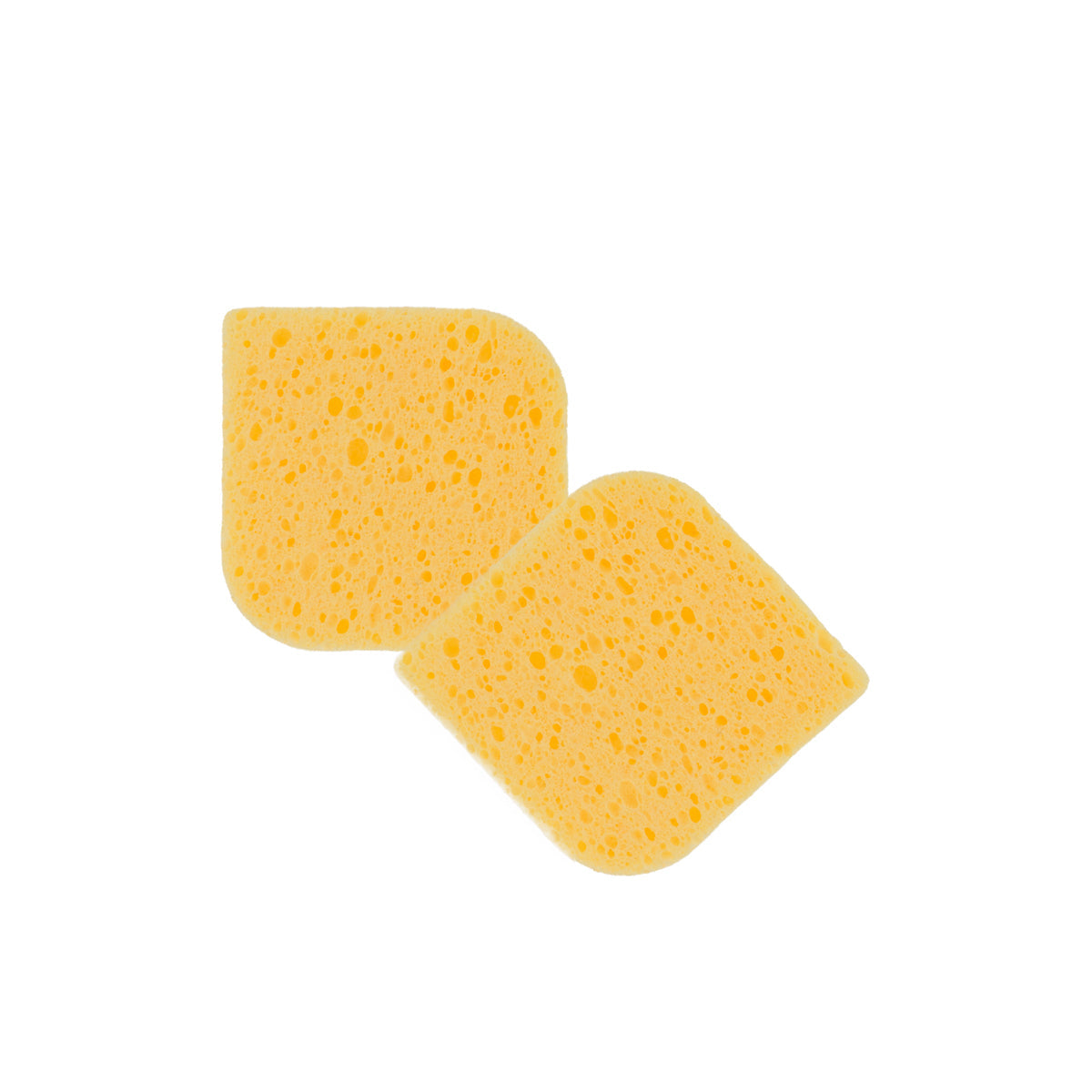 Eponges naturelles ovales visage x2
