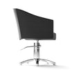 Fauteuil GALA base étoilée skaï noir 008C