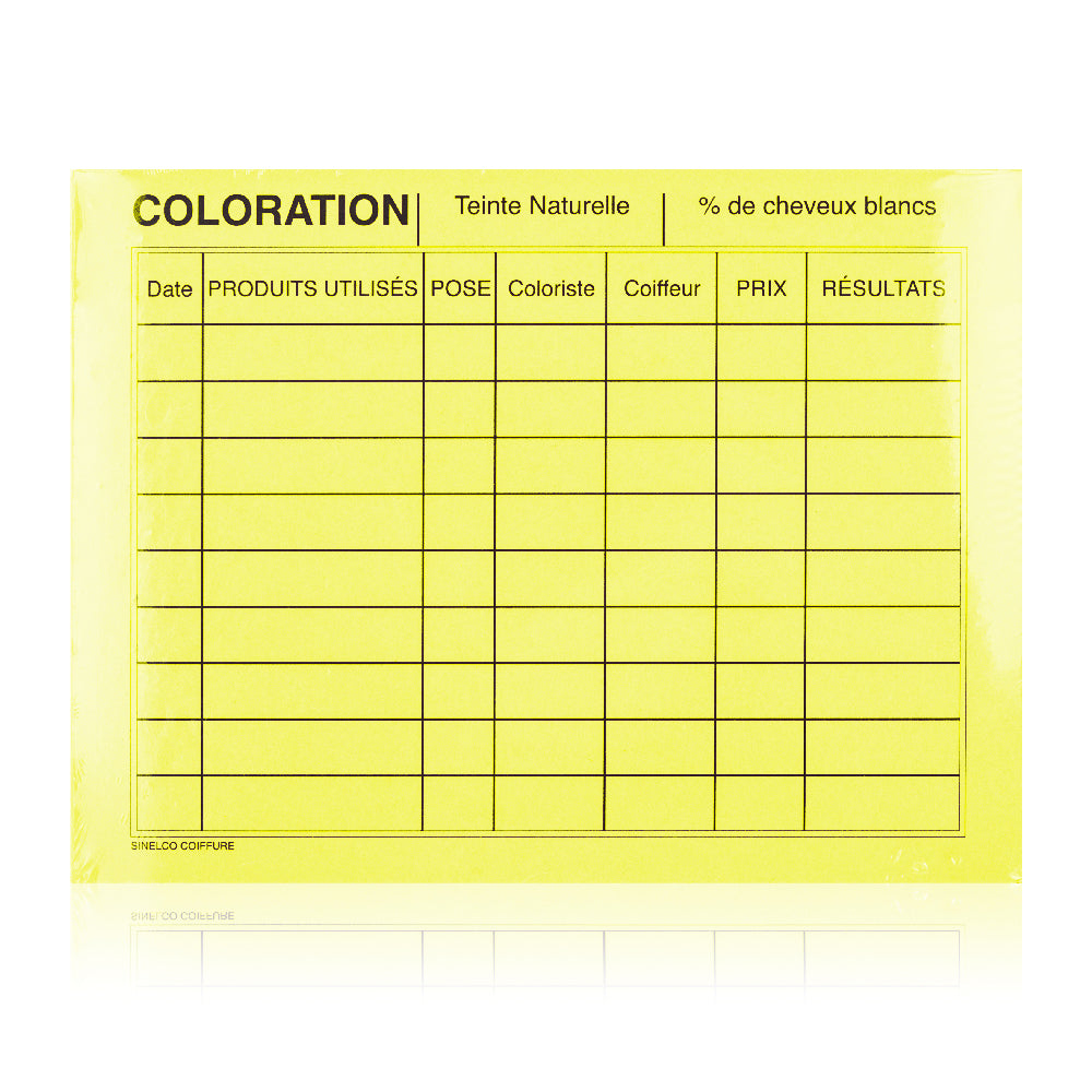 Fiches coloration et permanente