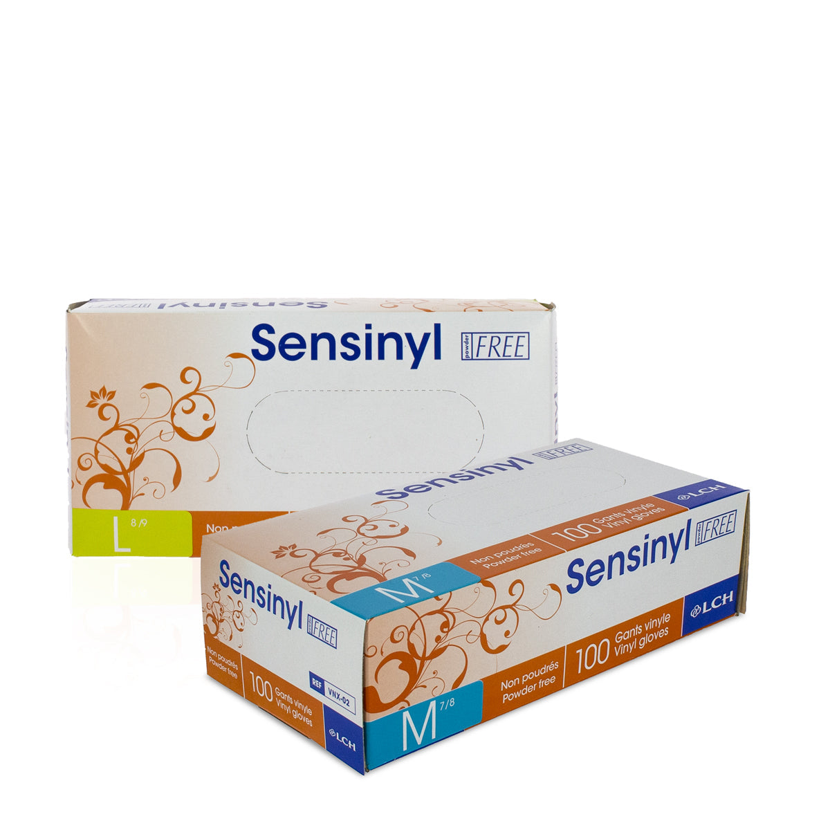 Gants d'examen SENSINYL FREE en vinyl Boite de 100