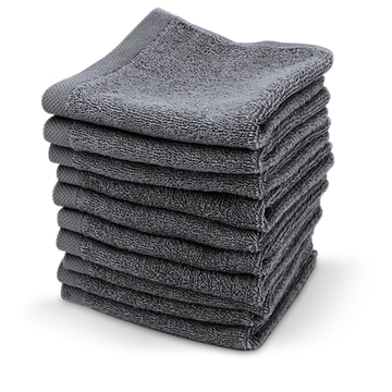 Serviette Eponge 50x80 Grise 330g Paquet de 10