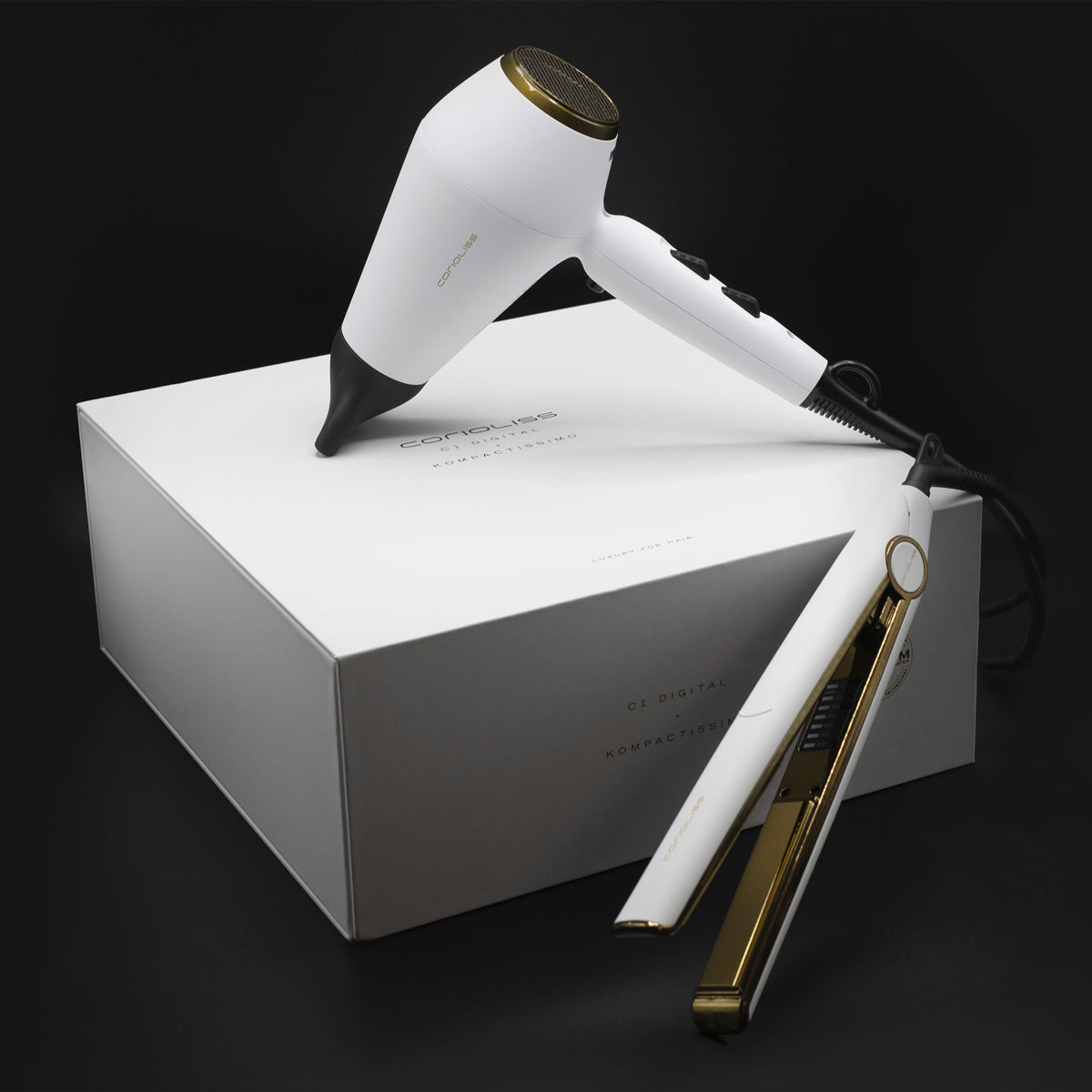 Kit Lisseur C1 Digital & Séchoir Blanc 2000W