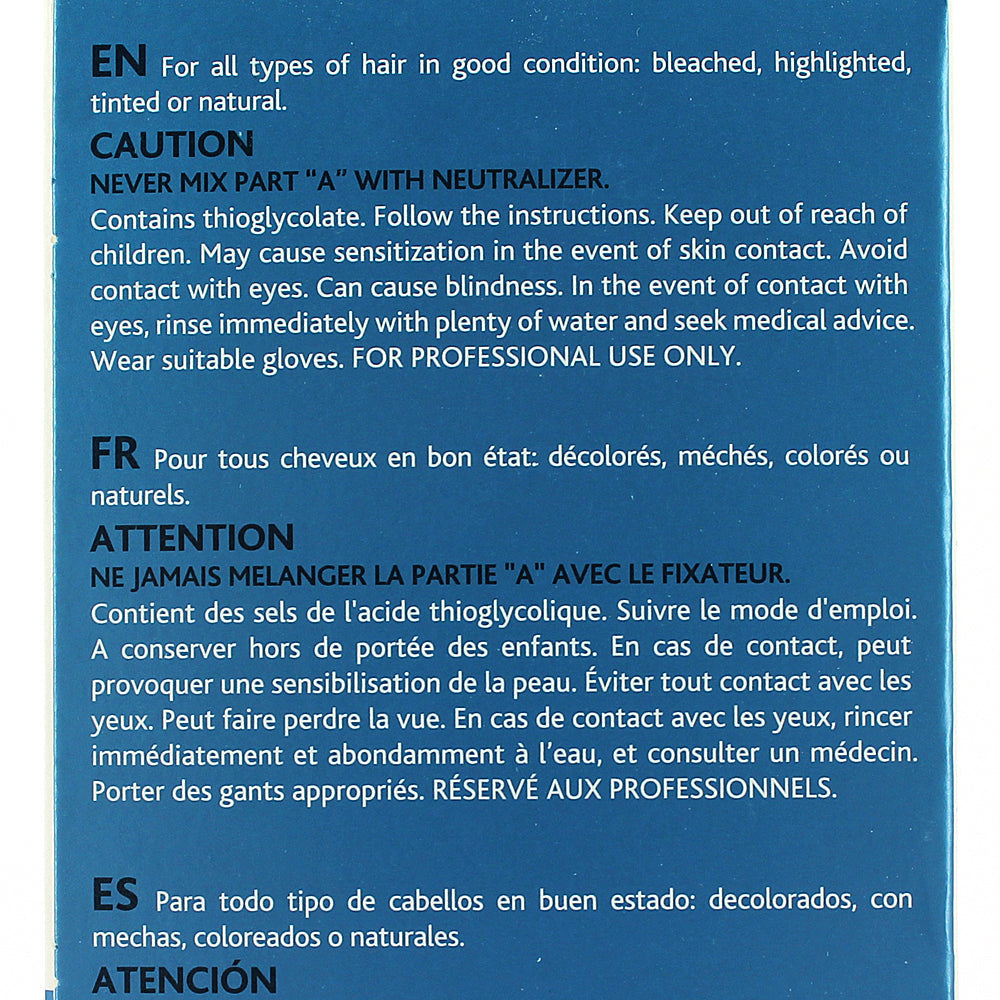 Kit permanente tonique, sans ammoniaque
