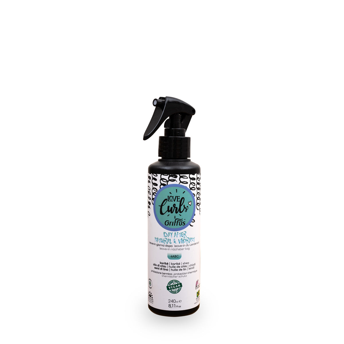 Spray Natural & Vibrant Curls Cheveux Crépus Leave in du Lendemain Love Curls