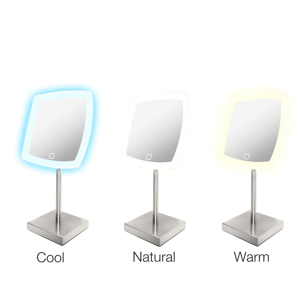 Miroir LED Carré sur pied