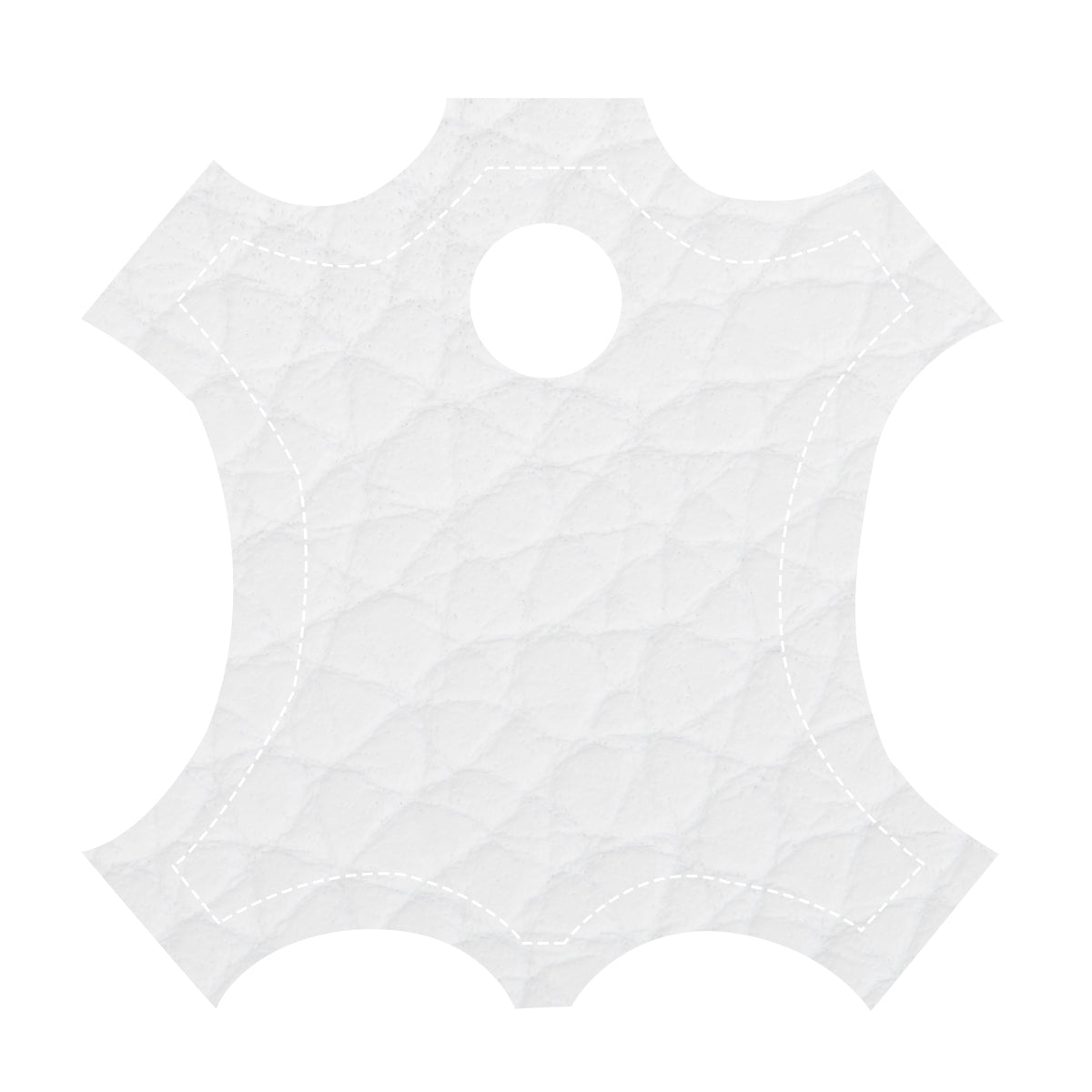 Caisse MADAME Matelassée avec Boutons Structure Blanc Gloss