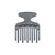Peigne Afro plastique Dents Doubles