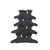 Lot de 12 pinces croco noire