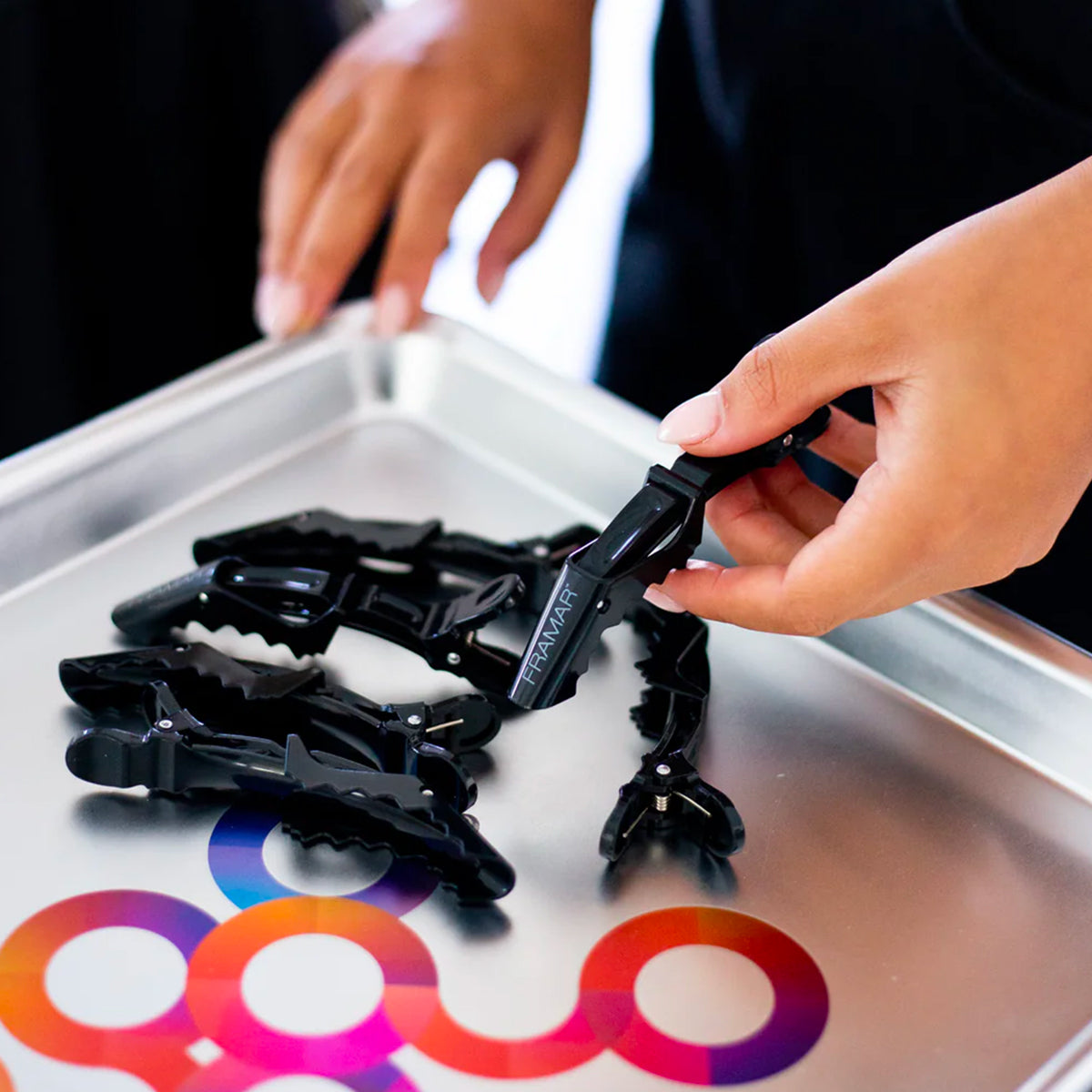 Pince Sépare-mèches Crocodile Noire x4