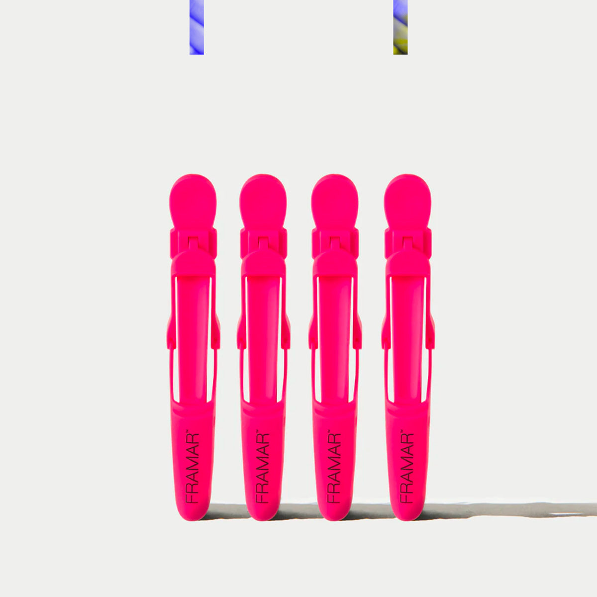 Pince Sépare-mèches Crocodile Rose x4