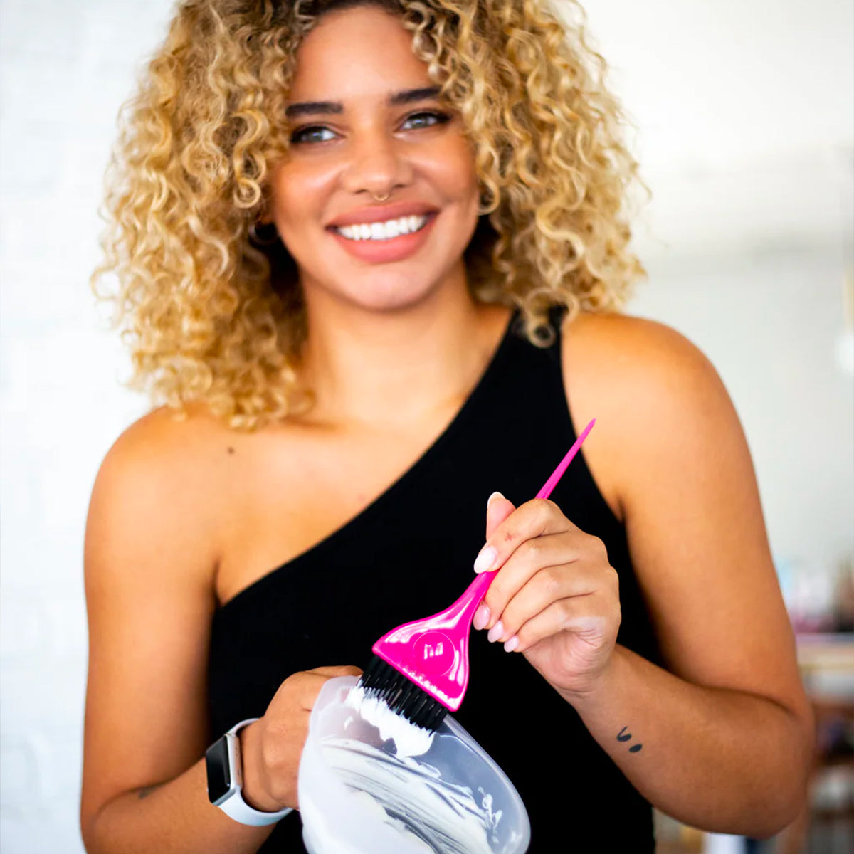 Pinceau Coloration Classique Rose