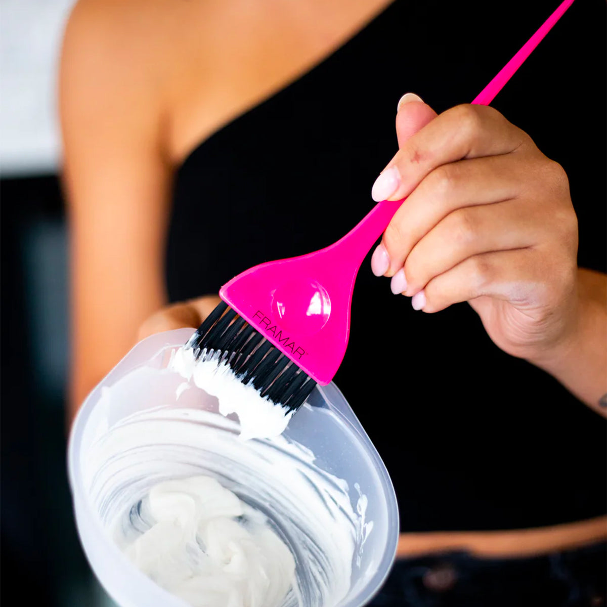 Pinceau Coloration Classique Rose