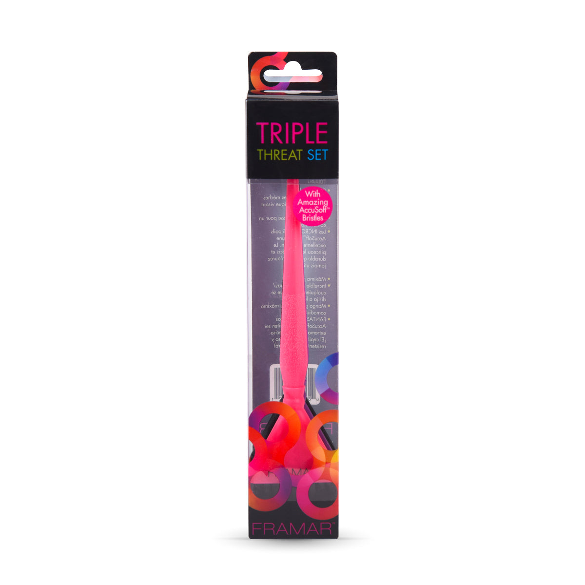 Pinceau Coloration Plat x3