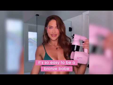 Kit de Bronzage en Spray BRONZE BABE HOME Noir avec 1 litre de lotion au choix