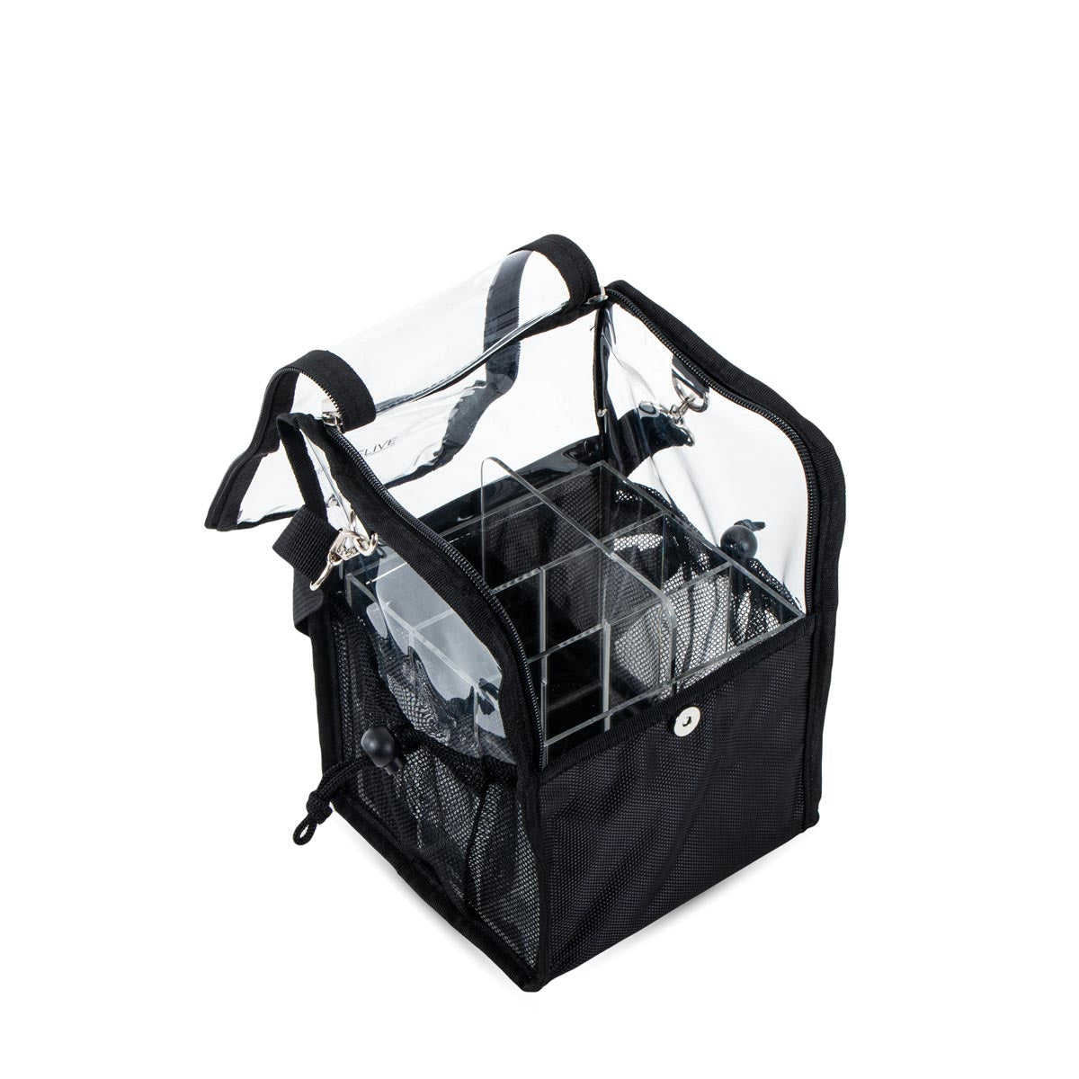 Sac Transparent et Noir avec Compartiments BRUXELLES