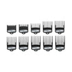 Set de 10 Contre-Peignes Premium noirs 1,5 à 25mm ref 03421-100