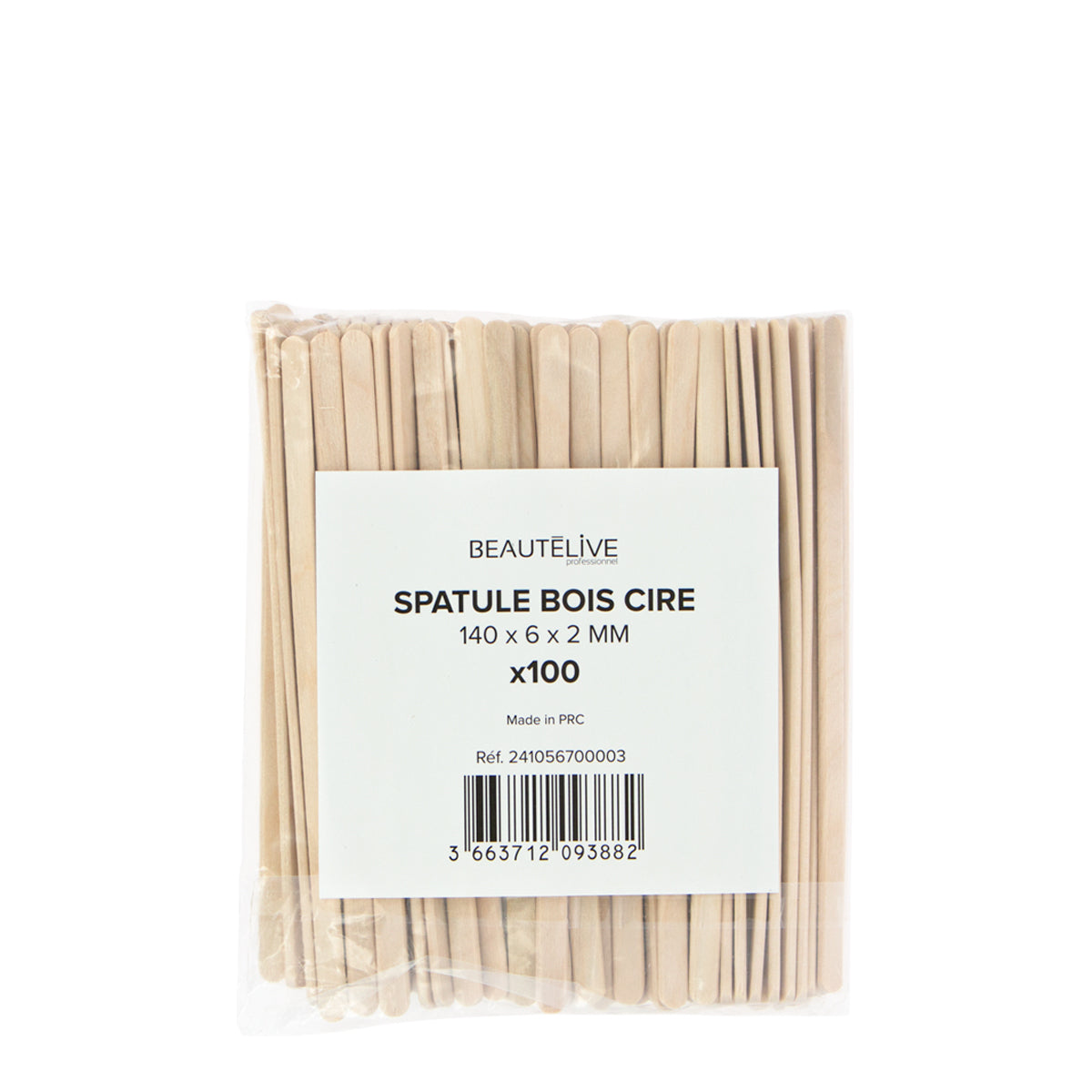 Spatule en Bois 140x6x2mm X100