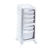 Table de service coiffure Up Grade Easy roulettes silicone Blanc