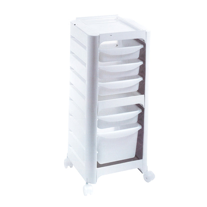 Table de service coiffure Up Grade Easy roulettes silicone Blanc