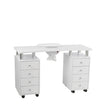 Table Manucure DISTAL 2 caissons Bois Blanc