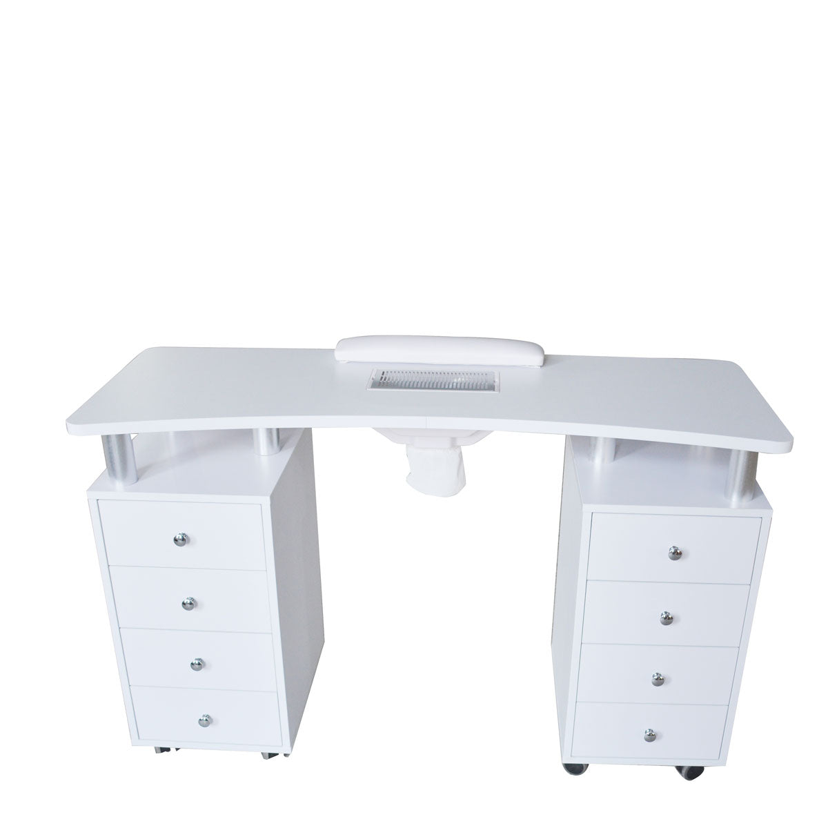 Table Manucure DISTAL 2 caissons Bois Blanc