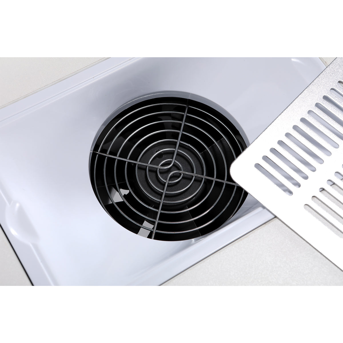 Table manucure Marion avec aspirateur et présentoir LED
