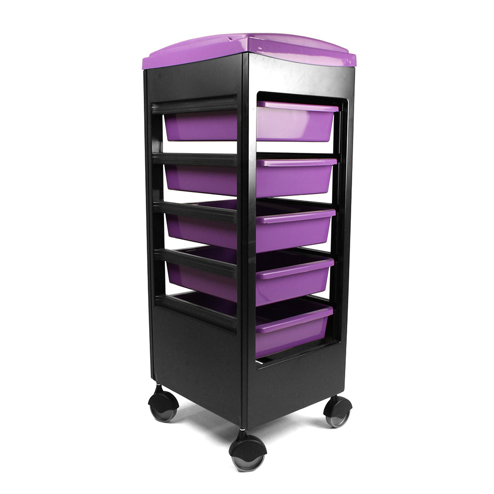 Table de service coiffure avec roues anti cheveux Marion 2