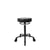 Tabouret Messina Noir avec roulettes speedy noires