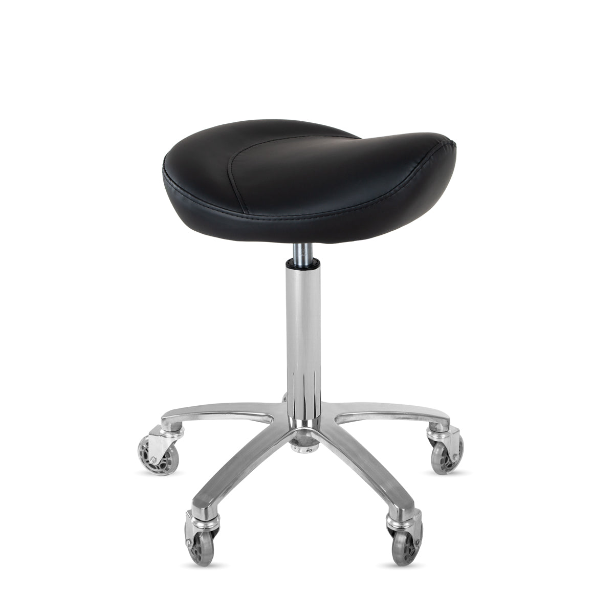 Tabouret SANTO selle de cheval roues skate