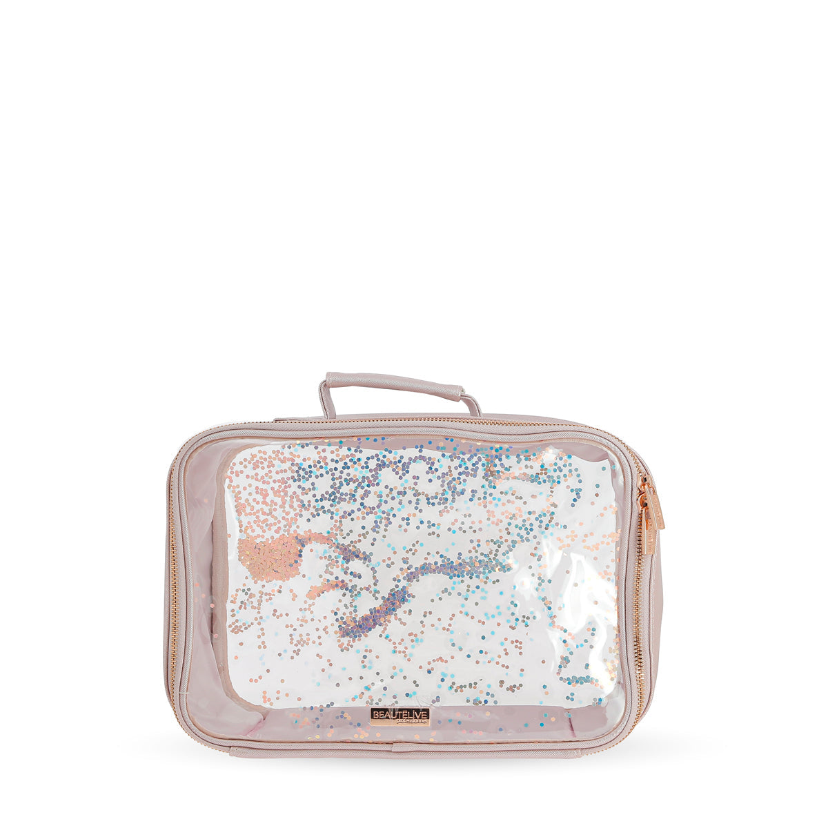 Trousse PVC Paillettes Rose Beautélive