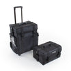 Valise professionnelle noire double compartiment 4 roues BERLIN